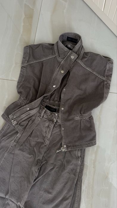 Джинсовий костюм Zara xc верх,низ 32 розмір