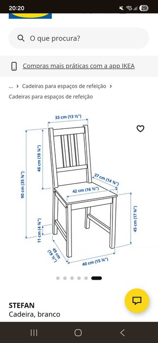 2 Cadeiras stefan ikea