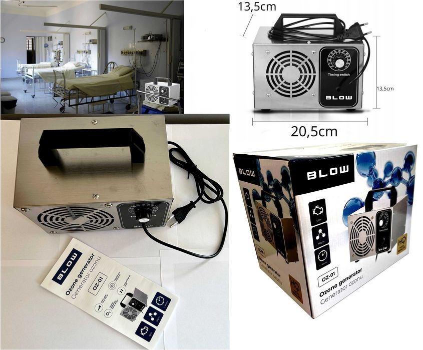 Mocny OZONATOR Oczyszczacz Powietrza Generator OZON 60000mg TIMER 120W