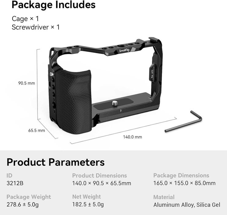 Cage SmallRig 3212B | Sony A7C | SELADA