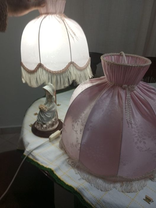 Candeeiros abajur cor de rosa