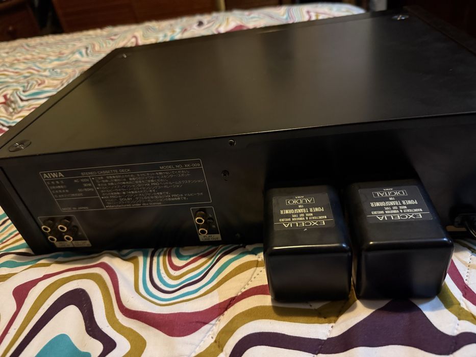 Deck K7 Excelia Aiwa XK-009 3 cabecas ao nivel de Sony ES e Nakamichi