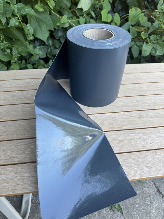 Taśma ogrodowa osłona ciemnoszara 19 cm x 35 m nowa UV