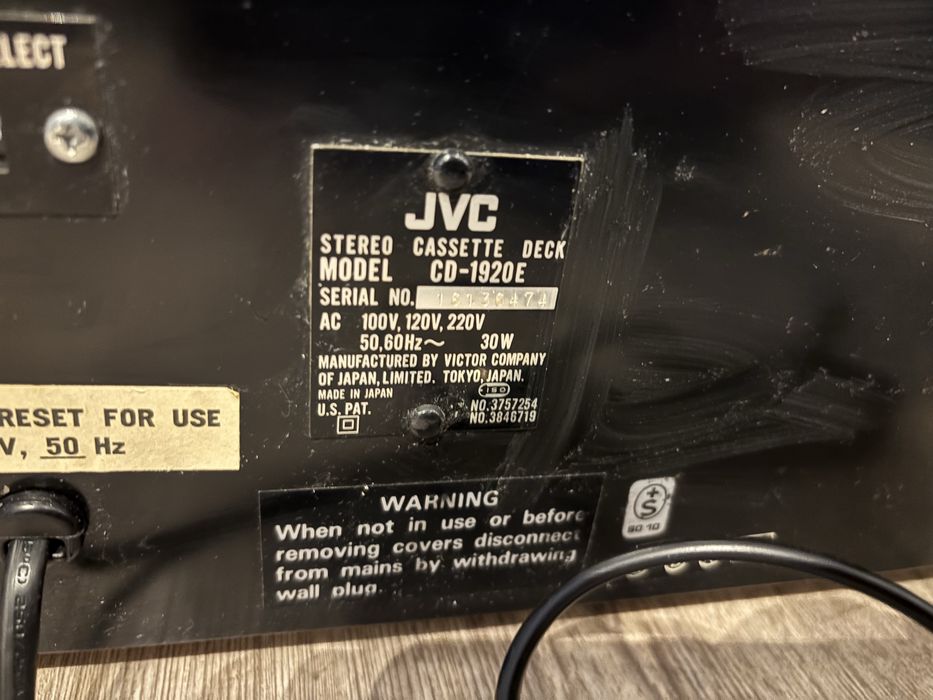 Jvc   CD-1920 magnetofon kasetowy