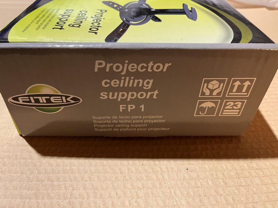 Suporte preto de teto para projetor de video FITEK FP 1