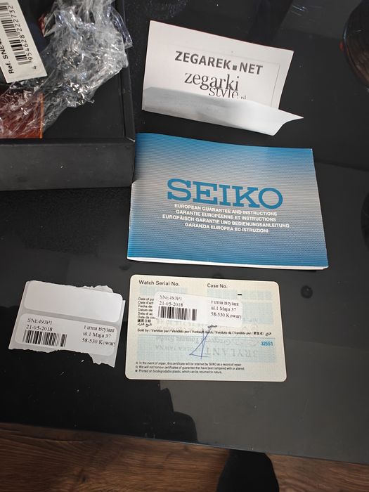 Zegarek Seiko  493P1 Nowy nieużywany