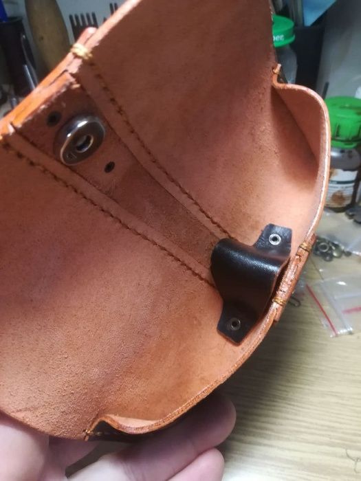 Чохол для окулярів зі шкіри ручної роботи Футляр для очков из кожи