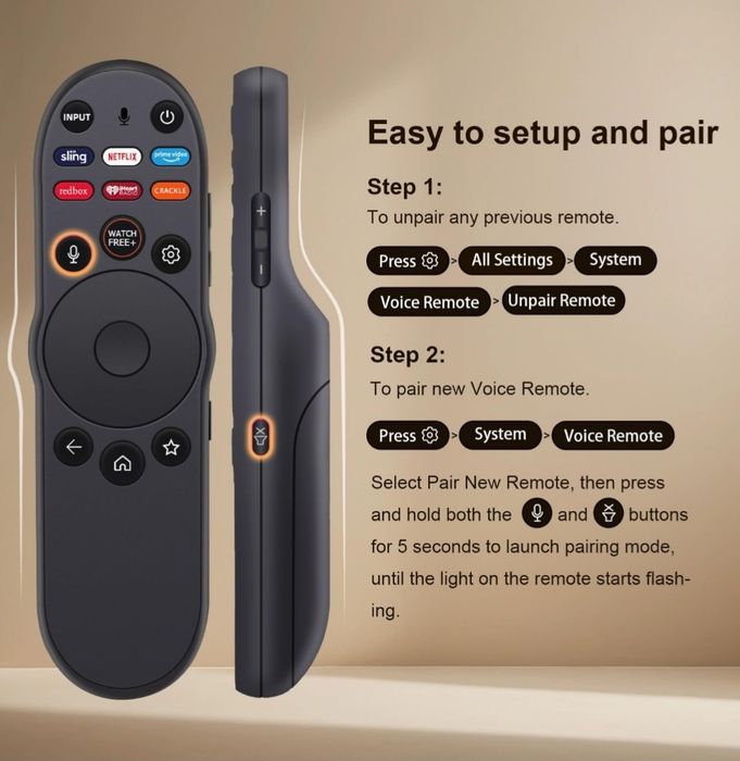 VIZIO comando Smart TV (novo,original)