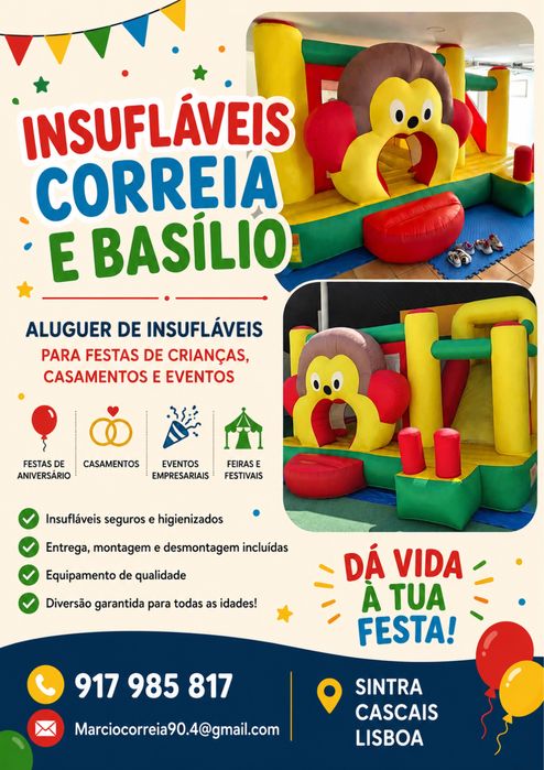 Trampolins e insuflavel para festas, eventos e casamentos