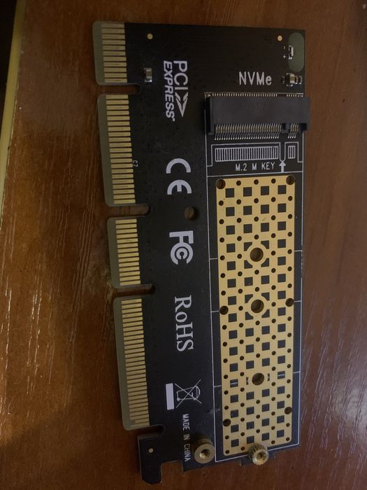 Адаптер M.2 NVMe (PCIe) SSD для слотов материнской платы: PCI-E