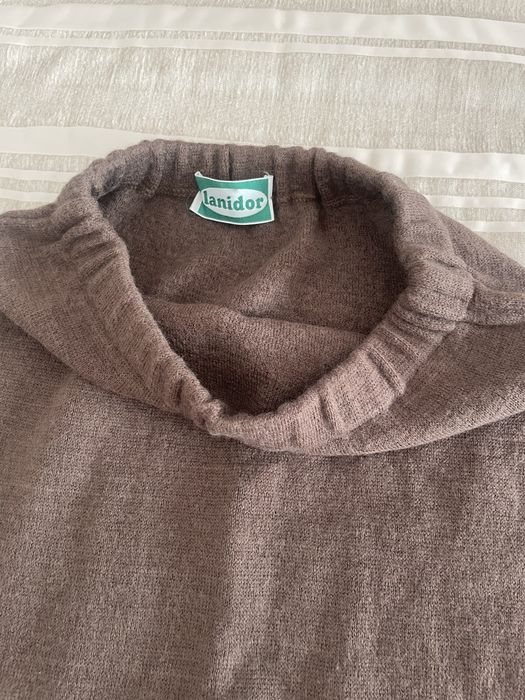 Saia lã castanha Lanidor