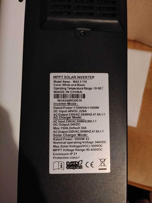 Nowy Falownik  Inwerter Hybrydowy MPPT SOLAR INVERTER