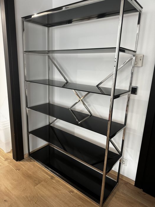 Duzy regał glamour chrom Transport