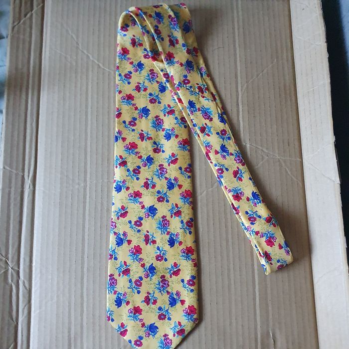 Krawat męski w kwiaty (k-5)OK