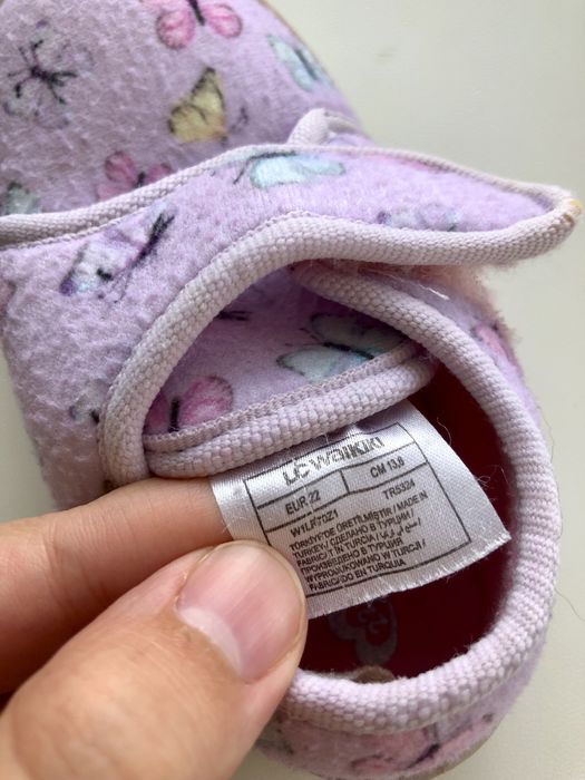 Тапочки капчики текстильні для садочку 22р