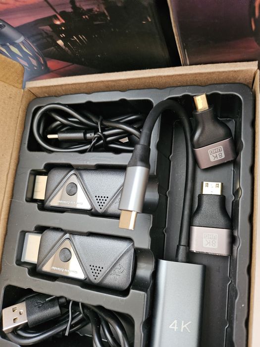 FIGEBNY Bezprzewodowy adapter HDMI Przenośny