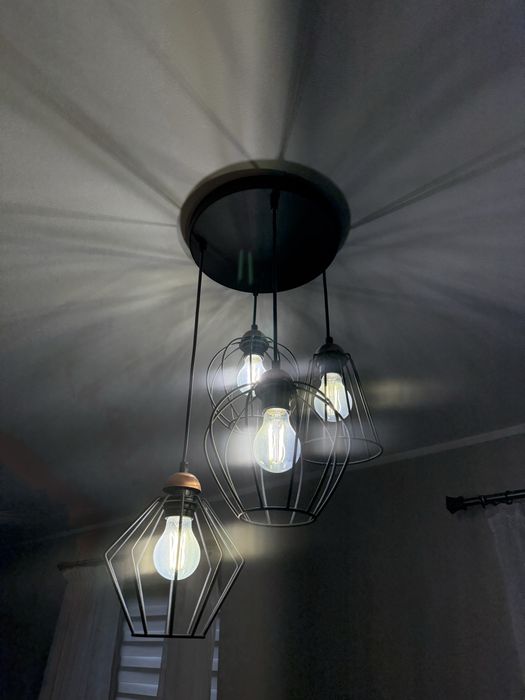 Lampy czarne loft