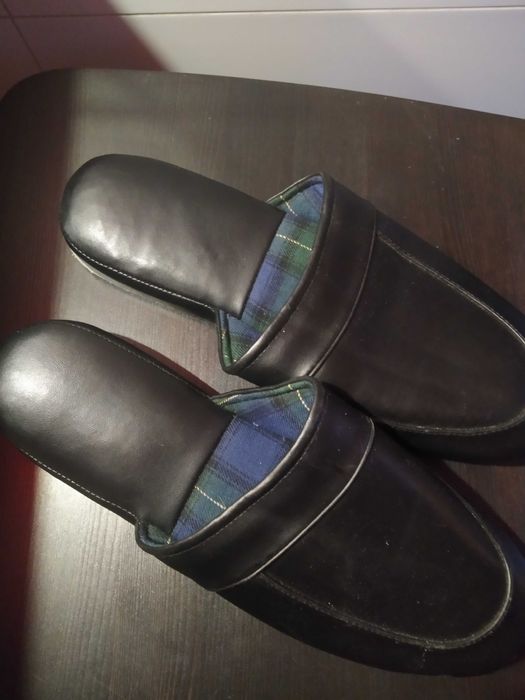 pantofle  czarne  męskie  -   MARKS   SPENCER