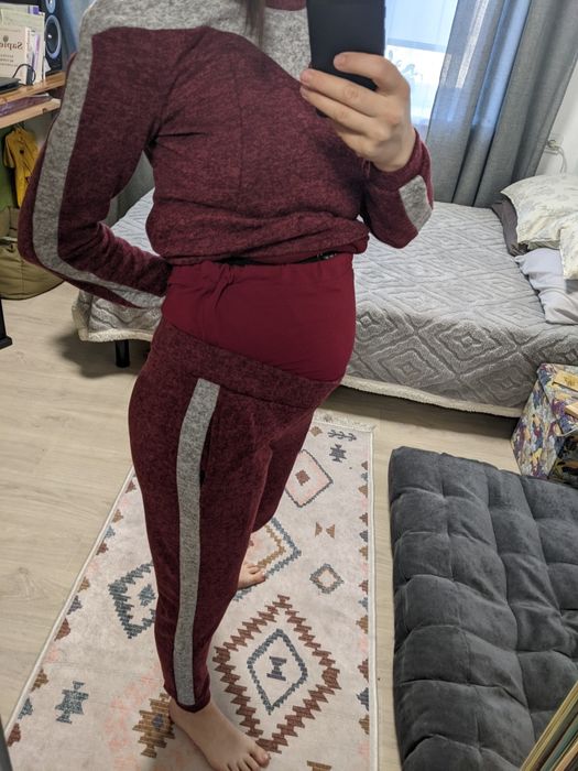 М'якенький костюм для вагітних спортивний прогулочний беременных фліс