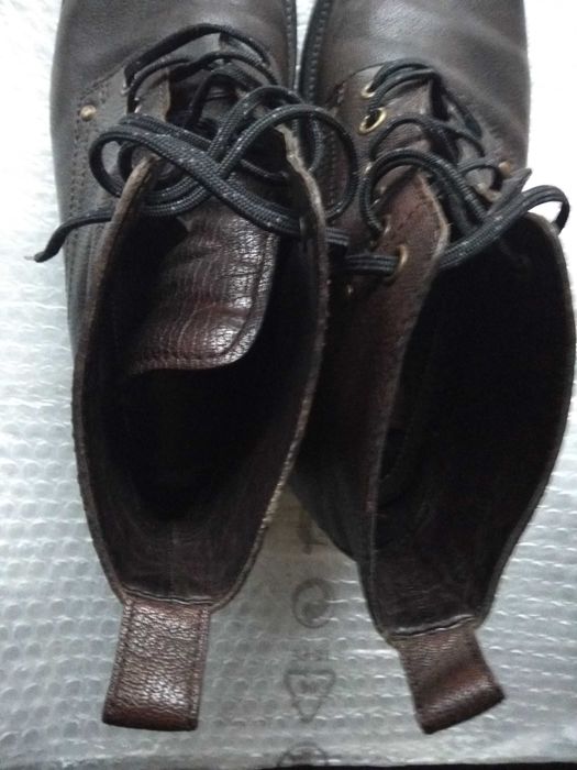 ECCO Skórzane buty botki 42 Super stan