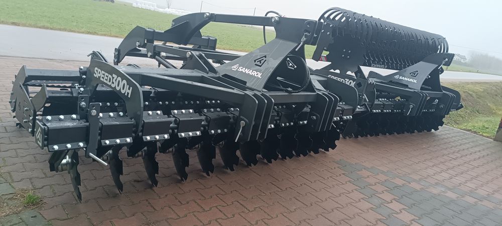 Agregat brona talerzowa Sanarol 2.5 2.7 3 m hydopak daszkowy zamiana