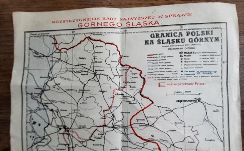 Stara Mapa Górnego Śląska