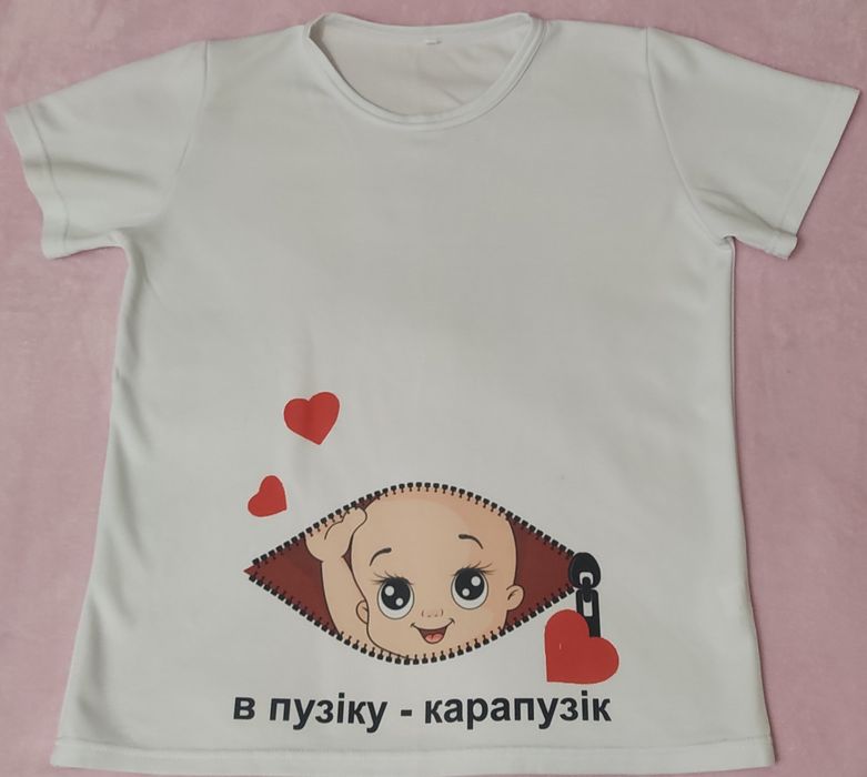 Футболки для фотосесії в очікуванні малюка. Вагітна мама, тато, сестра