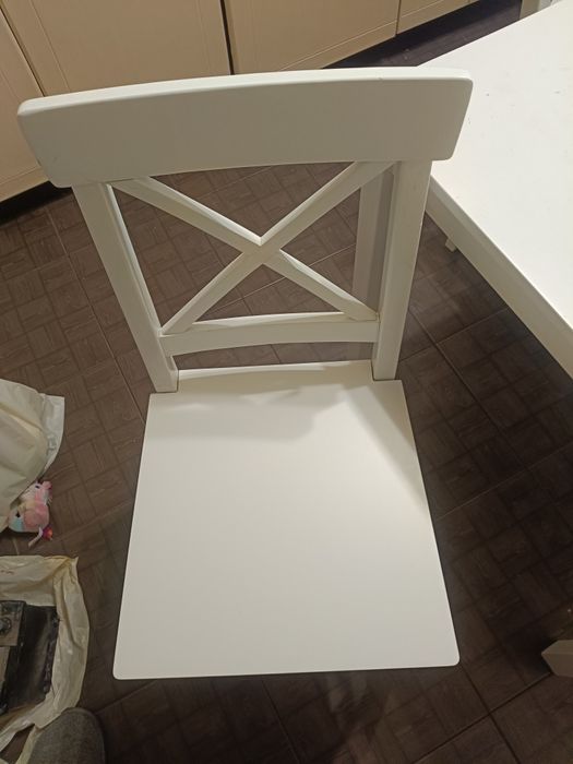 Стіл EJBY д.118см білий + 4 Стільці EJBY білий