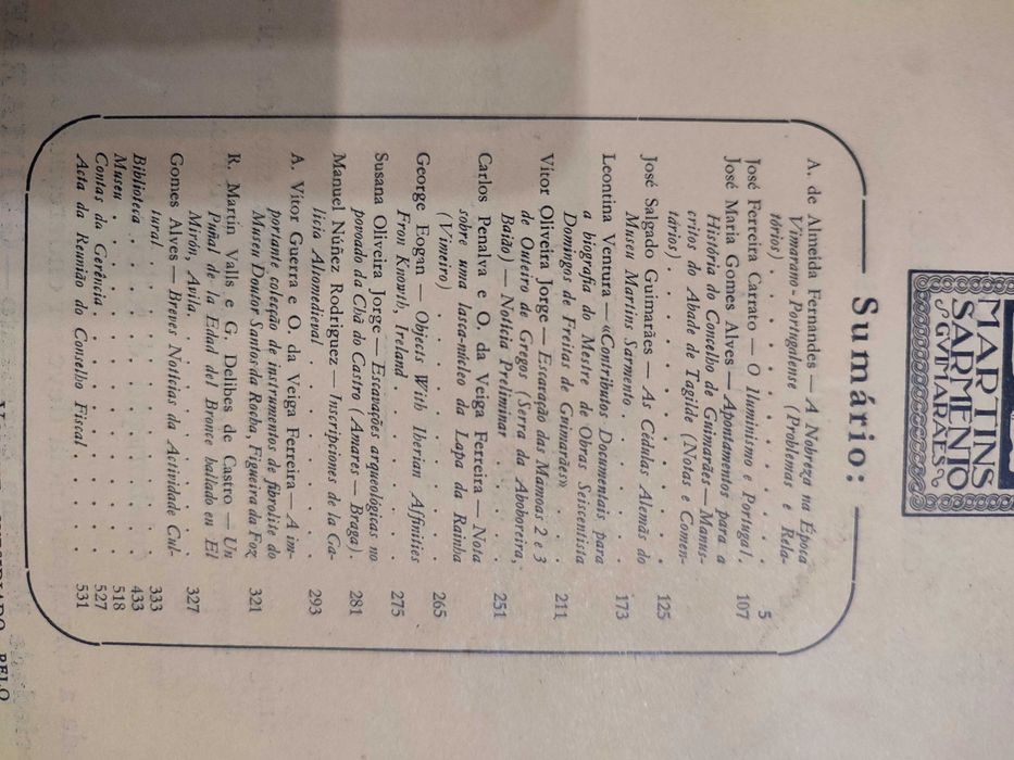 Revista de Guimarães - Vols de 1979 e 1983
