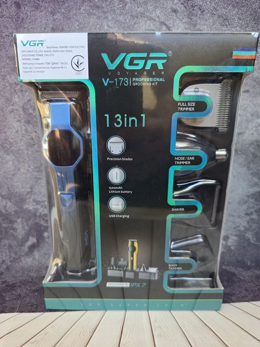 Стрижка Тример vgr 173 бороди носа голови трімер акумуляторі  машинка