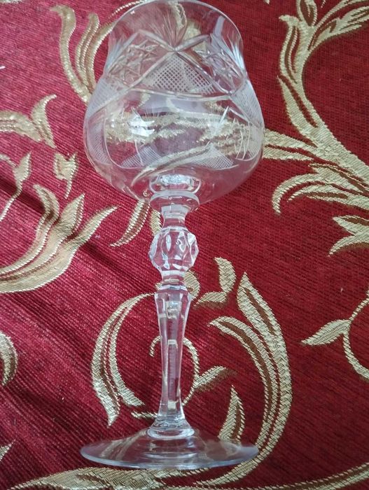 2 свадебные фужера, хрусталь СССР,высота 25 см.350мл.