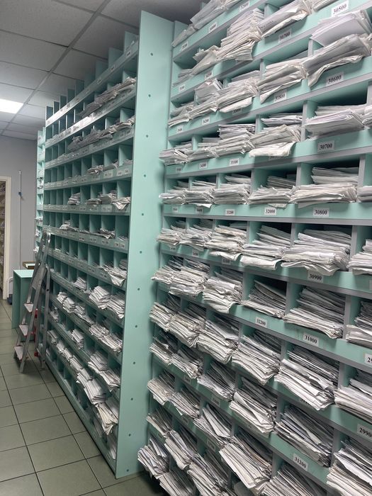 ячейки для документов инструмента картотека  сберегання