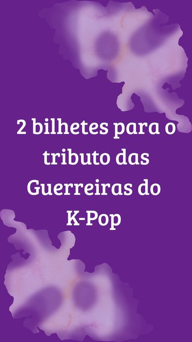 2 bilhetes Tributo K-pop