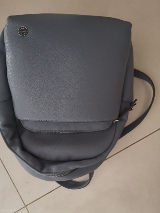 Mochila azul bebê passeio