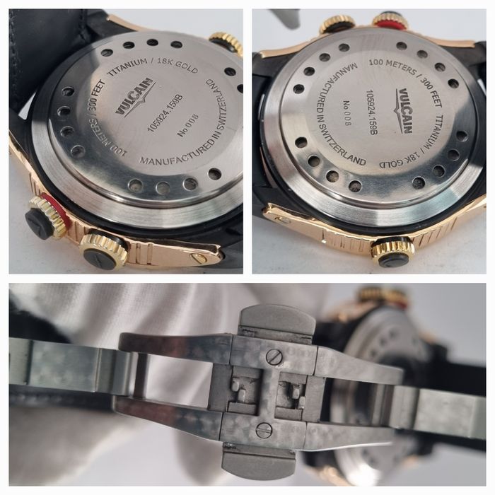 Золотые часы Vulcain X-Treme GMT 105924.159