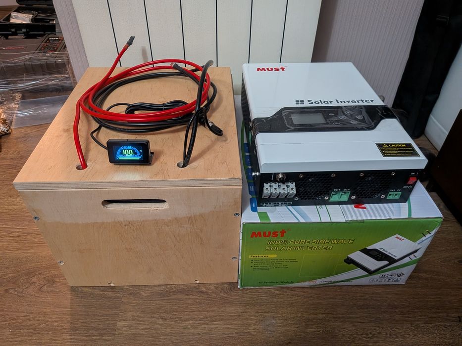 Готовый комплект ИБП 24В / Инвертор Must + LiFePO4 314 Ач с Smart BMS