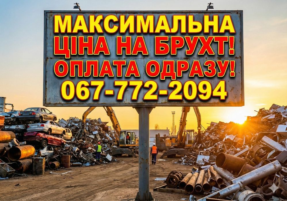 Прием металлолома, металу, міді, алюмінію, прийом металобрухту