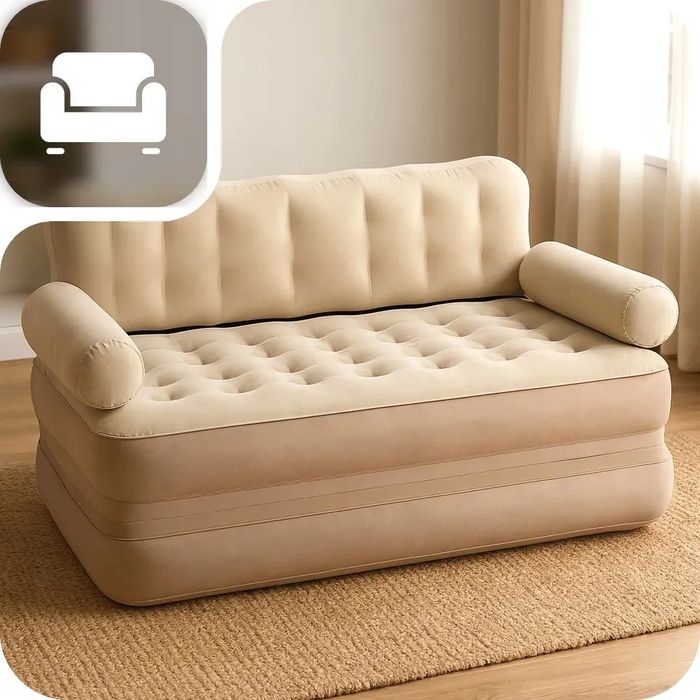 Sofa dmuchana rozkładana materac