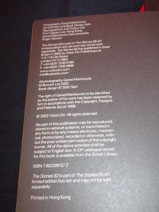 Livro The Stones 65 67 82 Mankowitz edição limitada box Rolling Stones