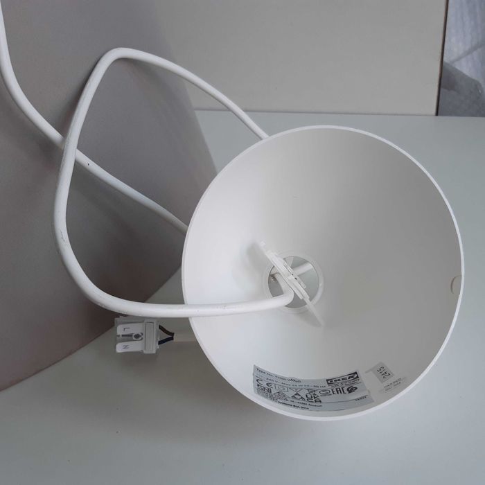 Candeeiro de Tecto IKEA Abajur Grande Cinzento