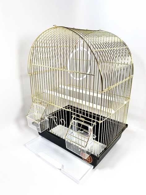 Компактная золотая клетка для попугая, AV100G. Очень дешево!