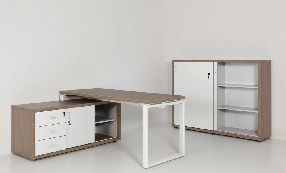 Biurko plus szafka na dokumenty, zestaw mebli biurowych od producenta