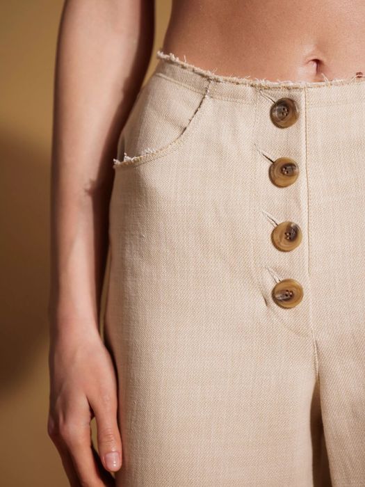 Брюки з льону The Coat