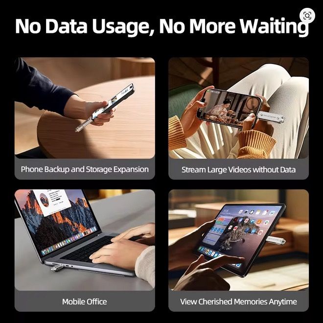  Флешка Apple  iPhone,iPad,MacBook 2-в-1 USB + Type-C MOVESPEED 256GB