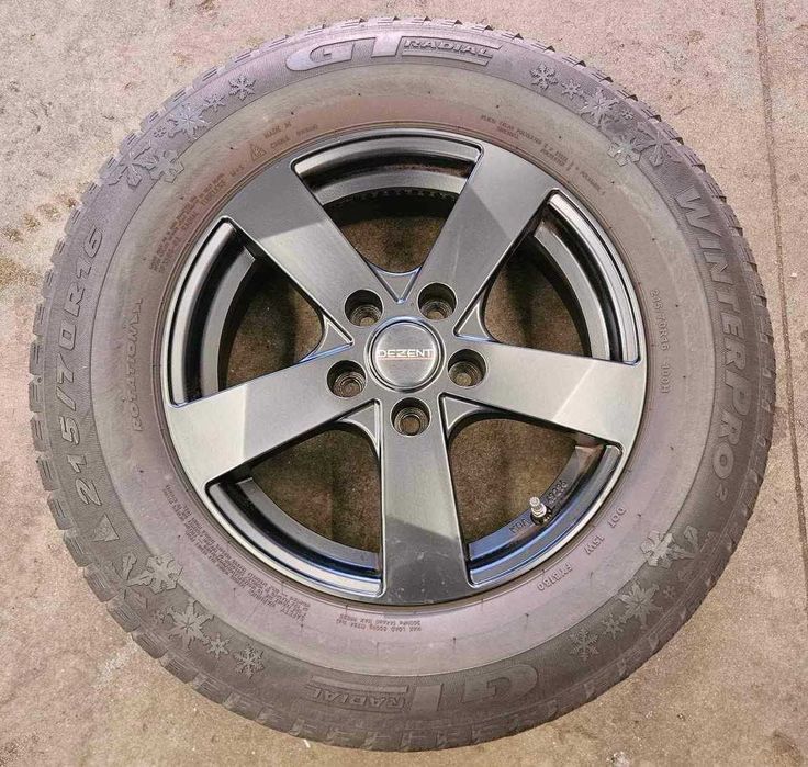4x Felgi alu DEZENT TD DARK 16 5x114,3 ET31,5 KIA Sportage III +TPMS