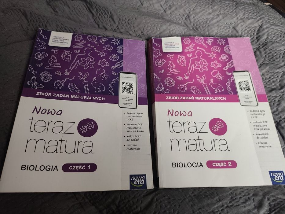 Nowa Era Biologia Nowa Teraz Matura Zbiór zadań maturalnych część 1 i 2