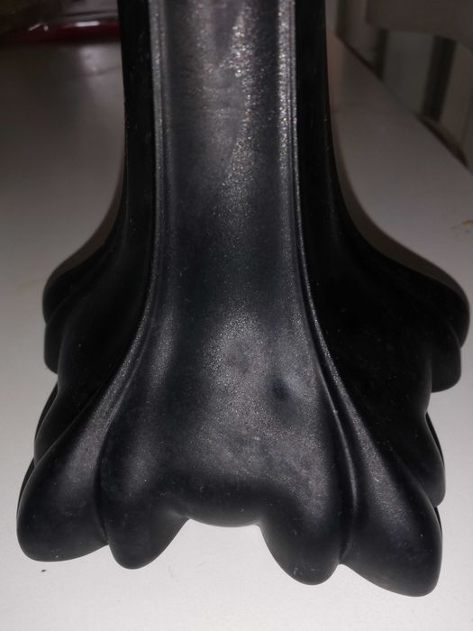 1 solitário em vidro pé alto