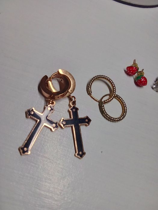 Серьги золотые, маленькие серьги гвоздики