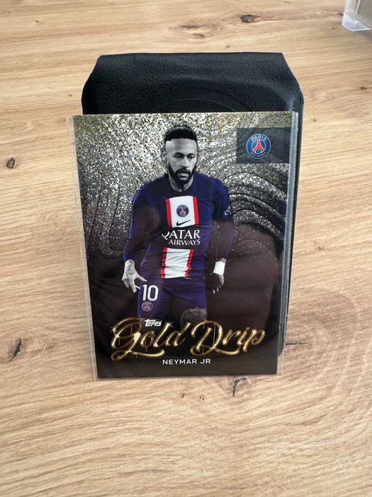 TOPPS PSG 2023 Team set (Gold Drip limited) - Mbappe, Ramos, Neymar.