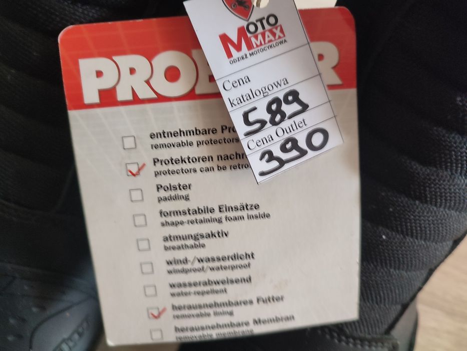 Nowe buty motocyklowe Probiker roz. 47 - 30,5 cm skóra cross enduro